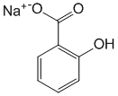 Структурная формула Натрия салицилат