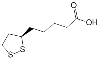 Структурная формула Альфа-липоевая кислота