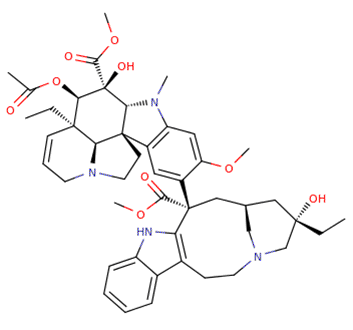 Структурная формула Винбластин