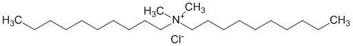 Структурная формула Дидецилдиметиламмония хлорид