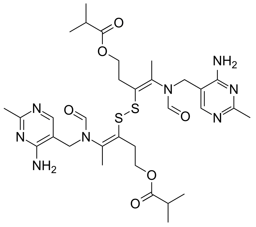 Структурная формула Сульбутиамин