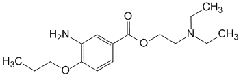 Структурная формула Проксиметакаин