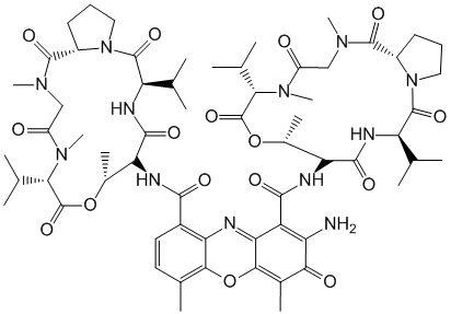 Структурная формула Дактиномицин