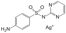 Структурная формула Сульфадиазин серебра