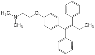 Структурная формула Тамоксифен