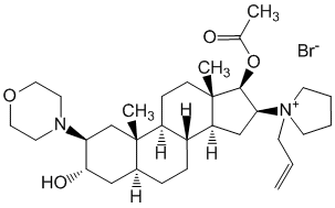 Структурная формула Рокурония бромид
