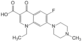 Структурная формула Пефлоксацин
