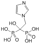Структурная формула Золедроновая кислота