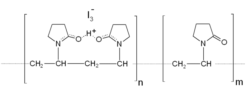 Структурная формула Повидон-йод