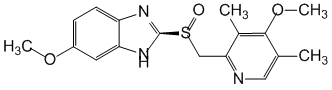 Структурная формула Эзомепразол