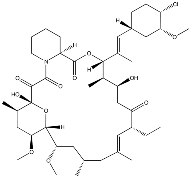 Структурная формула Пимекролимус