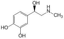 Структурная формула Эпинефрин