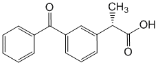 Структурная формула Декскетопрофен