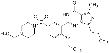 Структурная формула Варденафил