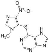 Структурная формула Азатиоприн