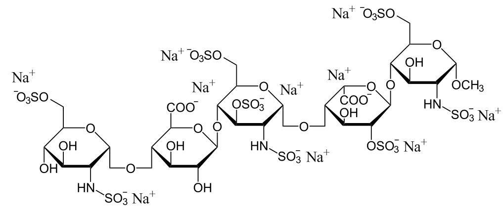 Структурная формула Фондапаринукс натрия