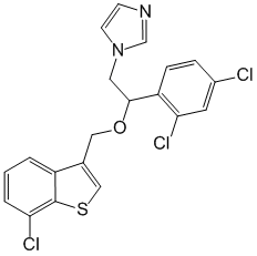 Структурная формула Сертаконазол