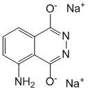 Структурная формула Аминодигидрофталазиндион натрия
