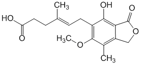 Структурная формула Микофеноловая кислота