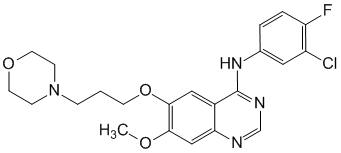 Структурная формула Гефитиниб