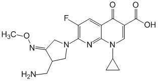 Структурная формула Гемифлоксацин