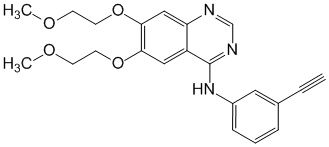 Структурная формула Эрлотиниб