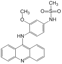 Структурная формула Амсакрин