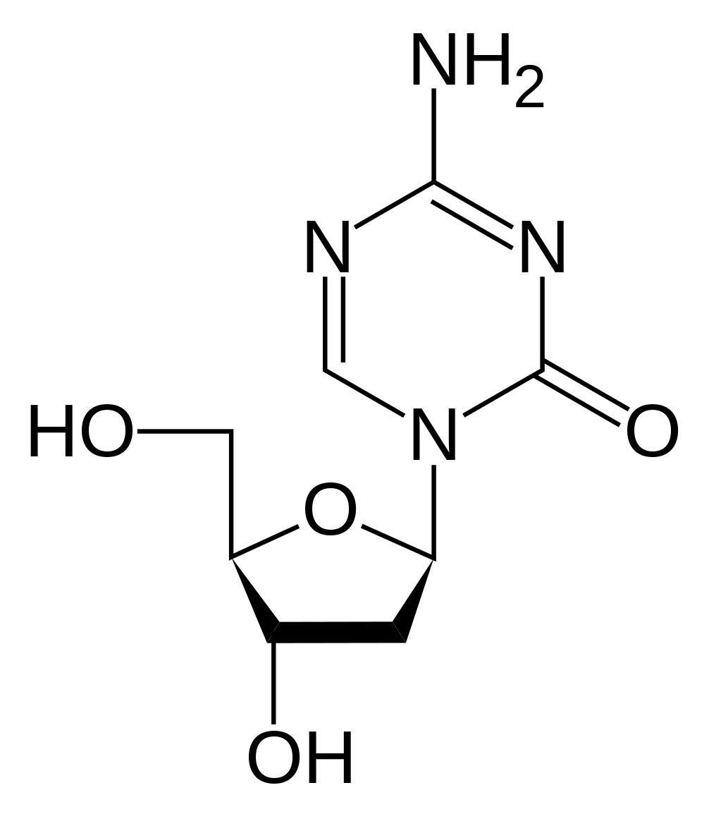 Структурная формула Децитабин