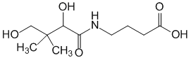 Структурная формула D,L-Гопантеновая кислота