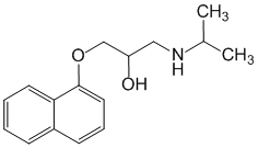 Структурная формула Пропранолол
