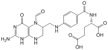 Структурная формула Фолиниевая кислота