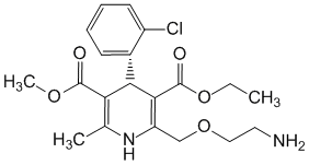Структурная формула Левамлодипин