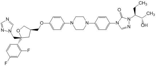 Структурная формула Позаконазол
