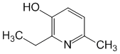 Структурная формула Метилэтилпиридинол