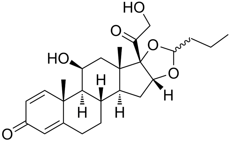 Структурная формула Будесонид