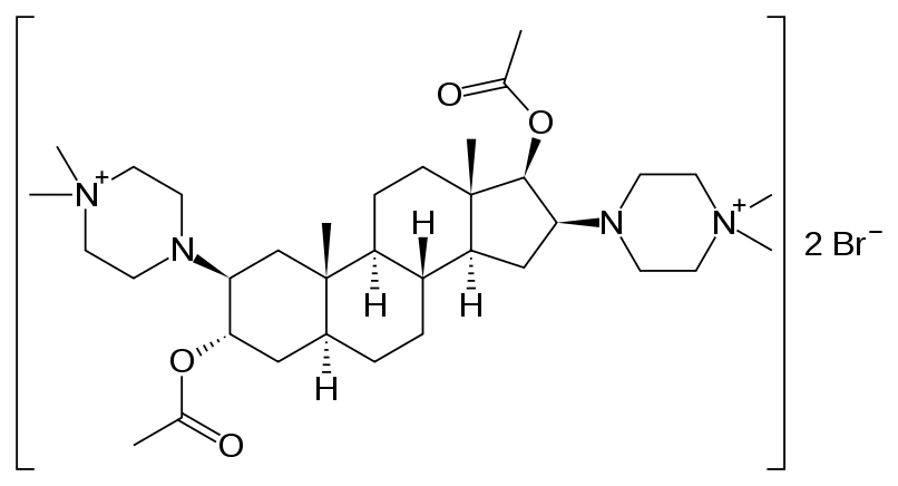 Структурная формула Пипекурония бромид