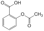 Структурная формула Ацетилсалициловая кислота