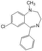 Структурная формула Медазепам