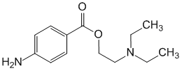 Структурная формула Прокаин