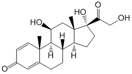 Структурная формула Преднизолон