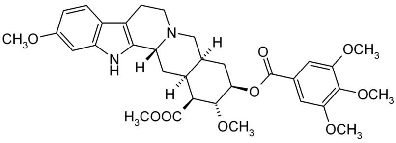 Структурная формула Резерпин