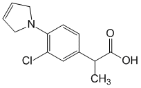 Структурная формула Пирпрофен