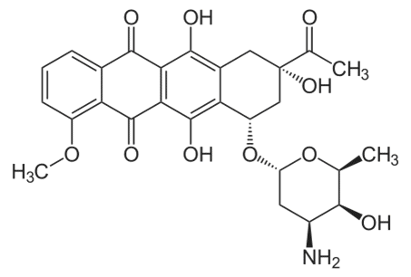 Структурная формула Даунорубицин