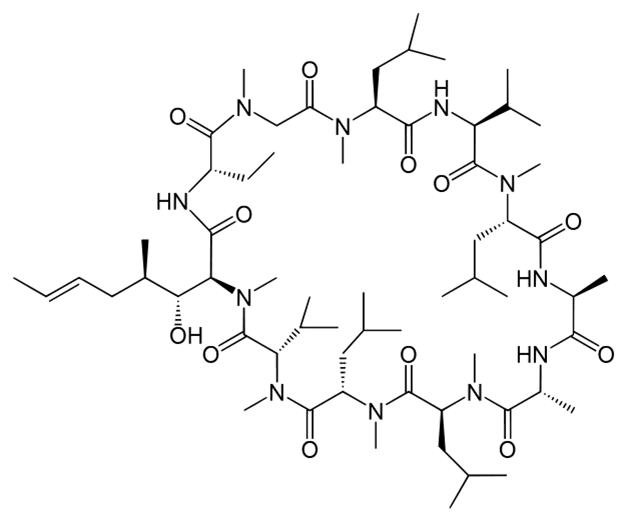 Структурная формула Циклоспорин
