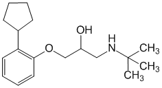 Структурная формула Пенбутолол