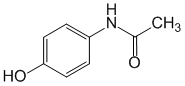 Структурная формула Парацетамол