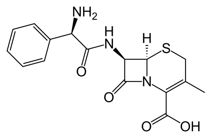Структурная формула Цефалексин