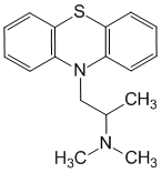 Структурная формула Прометазин
