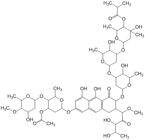 Структурная формула Оливомицин