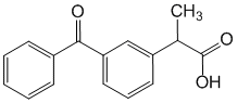 Структурная формула Кетопрофен